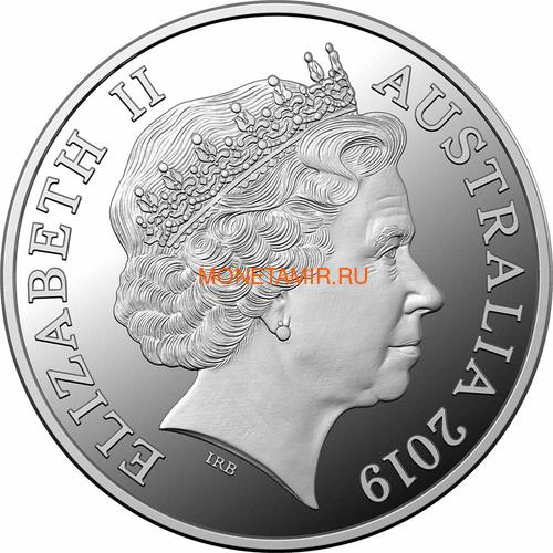 Австралия 5 долларов 2019 Мятеж на Баунти Корабль (Australia 5$ 2019 Mutiny on the Bounty Ship 1 oz Silver Coin).Арт.65 (фото, вид 1)
