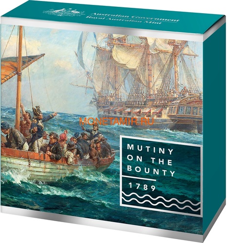  5  2019     (Australia 5$ 2019 Mutiny on the Bounty Ship 1 oz Silver Coin)..65 (,  3)