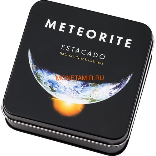 Острова Кука 2 доллара 2019 Метеорит Эстакадо (Cook Isl 2$ 2019 Meteorite Estacado &#189; Oz Titanium Silver).Арт.65 (фото, вид 2)