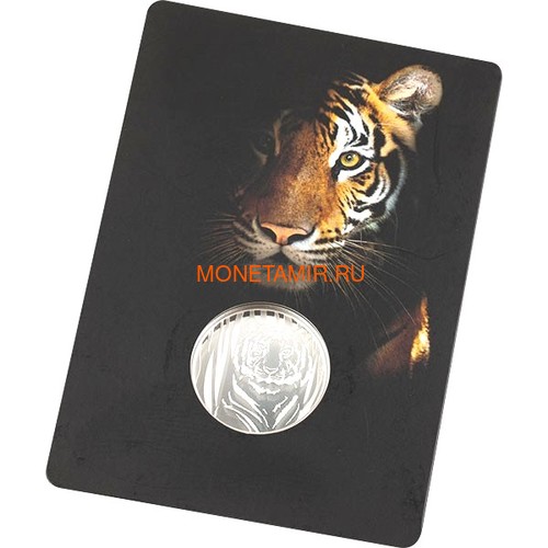  250  2019  (Mongolia 250T 2019 Hidden Tiger &#189; oz Silver Coin Blister)..65 (,  3)