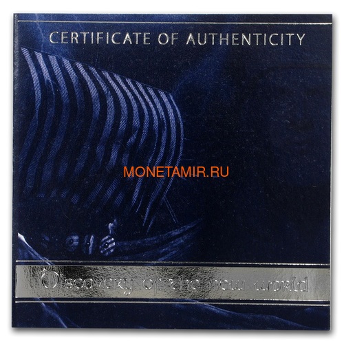   25  2020       (Solomon Isl 25$ 2020 Discovery of the New World Leif Erikson Mother of Pearl Silver Coin Proof)..65 (,  5)