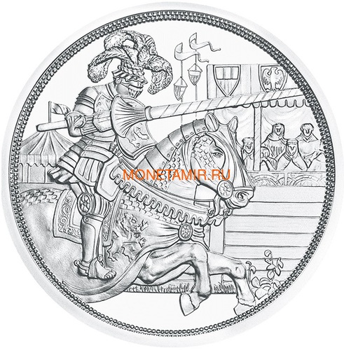 Австрия 10 евро 2019 Благородство серия Рыцарские Истории (Austria 10E 2019 Chivalry Knights’ Tales Silver Coin).Арт.65 (фото, вид 1)