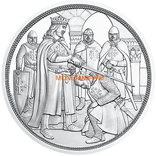 Австрия 10 евро 2019 Приключение серия Рыцарские Истории (Austria 10E 2019 Adventure Knights’ Tales Silver Coin).Арт.65 (фото, вид 1)