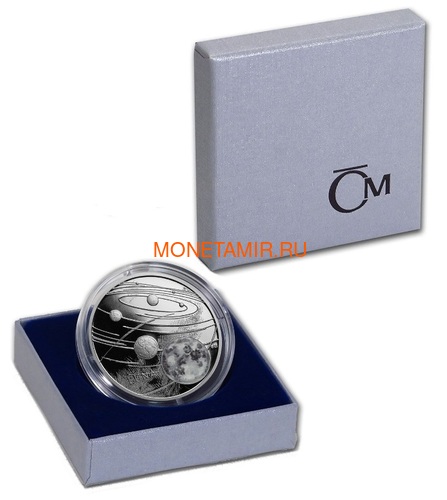  1  2019    (Niue 1$ 2019 Solar System Moon 1Oz Silver Coin)..CZ/67 (,  3)