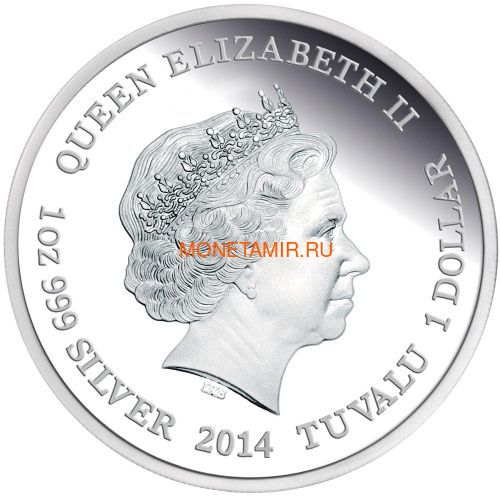  1  2014      (Tuvalu $1 2014 Thorny Devil Lizard Remarkable Reptiles 1oz Silver Proof Coin)...000274348680/60 (,  1)