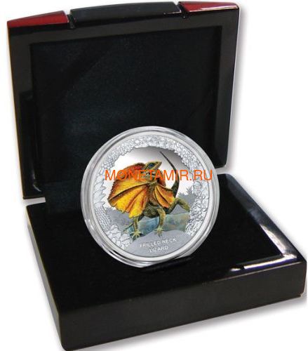  1  2013     (Tuvalu $1 2013 Frilled Neck Lizard Remarkable Reptiles 1oz Silver Proof Coin)..000302043253/60 (,  2)