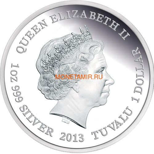  1  2013     (Tuvalu $1 2013 Frilled Neck Lizard Remarkable Reptiles 1oz Silver Proof Coin)..000302043253/60 (,  1)