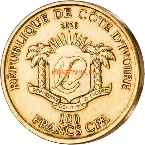   - 100  2020     (Ivory Coast 100FCFA 2020 Greef Lion Big Five 1oz Gold Coin)..82 (,  2)