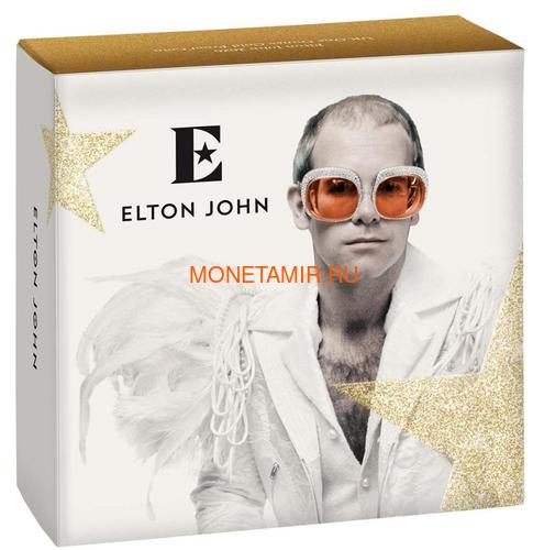 Великобритания 100 фунтов 2020 Элтон Джон Легенды Музыки (GB 100&#163; 2020 Elton John Music Legends 1oz Gold Proof Coin).Арт.82 (фото, вид 3)