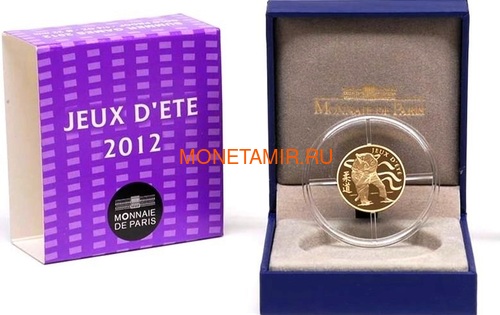 Франция 50 евро 2012 Дзюдо Олимпийские игры (France 50E 2012 Judo Olympic Games Gold Coin).Арт.90 (фото, вид 2)