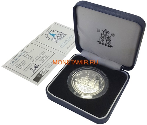  1  2000     (Bermuda 1$ 2000 Tall Ships Silver Coin)..000271237223/60 (,  2)