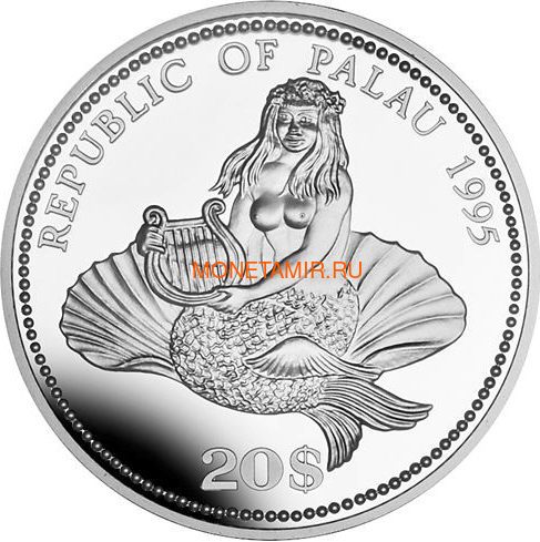  20  1995      (Palau 1995 $20 Sea Horse Marine Life Protection 5Oz Silver Coin)..92 (,  1)