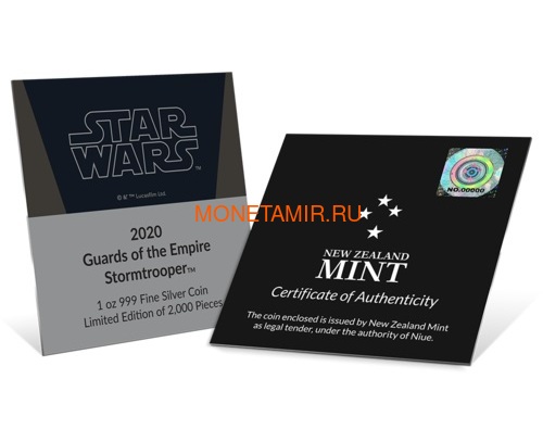  2  2020      (Niue 2$ 2020 Star Wars Guards Of The Empire Stormtrooper 1oz Silver Coin)..92 (,  5)