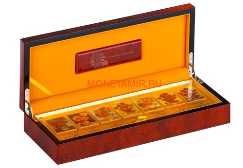  5  2013      7  (Niue 5$ 2013 Vincent van Gogh Sunflowers 125th Anniversary 7 Silver Coin Set)..4313743217 (,  4)