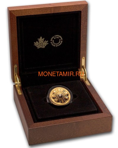 Канада 200 долларов 2020 Бриллиант Черная Метка Круг ( Canada 200$ 2020 Forevermark Black Label Round Diamond 1oz Gold Coin ).Арт.92 (фото, вид 3)