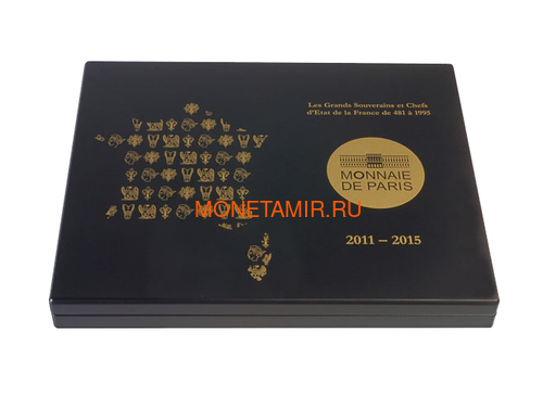 Франция 50 евро 2011-2015 Короли и Президенты Набор 15 Золотых Монет ( France 50 Euro 2011-2015 From Clovis to the Republic 15 Coins Set Gold ).Арт.92 (фото, вид 6)