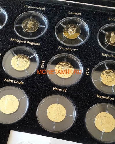  50  2011-2015     15   ( France 50 Euro 2011-2015 From Clovis to the Republic 15 Coins Set Gold )..92 (,  3)