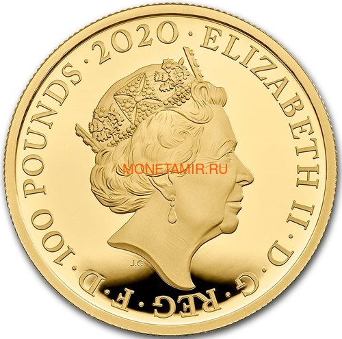  100  2020     ( GB 100&#163; 2020 David Bowie Music Legends 1oz Gold Proof Coin )..92E (,  1)