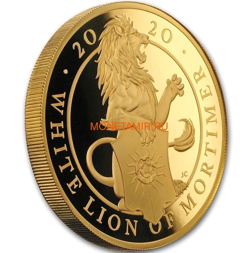  500  2020       (GB 500&#163; 2020 Queen's Beast White Lion of Mortimer 5oz Gold Coin)..90 (,  1)