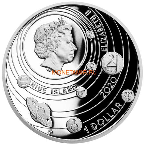 Ниуэ 1 доллар 2020 Солнечная Система Марс (Niue 1$ 2020 Solar System Mars 1Oz Silver Coin).Арт.CZ/92 (фото, вид 1)
