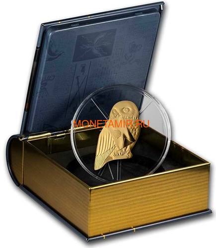 Франция 200 евро 2021 Гарри Поттер Хедвиг Букля Полярная Сова ( France 200 euro 2021 Harry Potter Hedwig Owl 1oz Gold Coin ).Арт.90 (фото, вид 2)