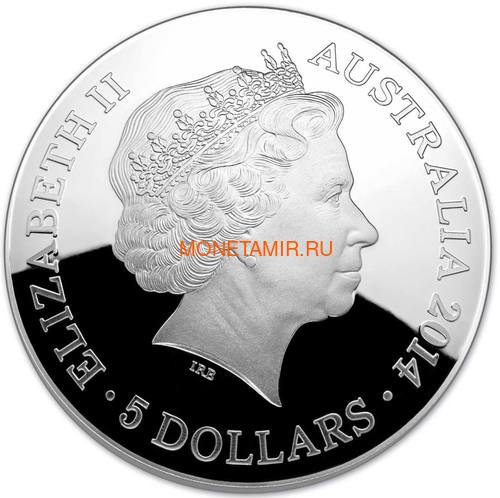 Австралия 5 долларов 2014 Созвездие Орион Южное Полушарие Выпуклая (Australia 5$ 2014 Southern Sky Orion Domed 1oz Silver Coin).Арт.60 (фото, вид 2)