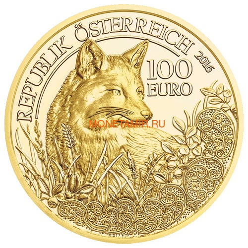  100  2013-2018            6  (Austria 100E Wildlife in our Sights Gold Coin Set)..92 (,  9)