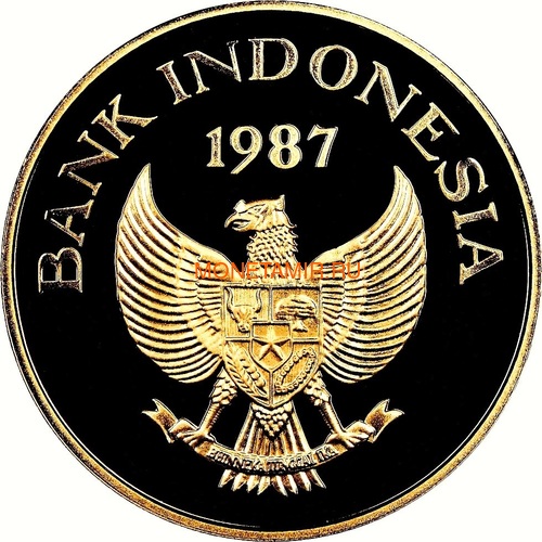  200000  1987   (Indonesia 200000 Rupiah 1987 Javan Rhinoceros Gold Coin)..30451K1G/E92 (,  1)