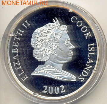 Острова Кука 1 доллар 2002. Зимние олимпийские игры. Санный спорт (фото, вид 1)