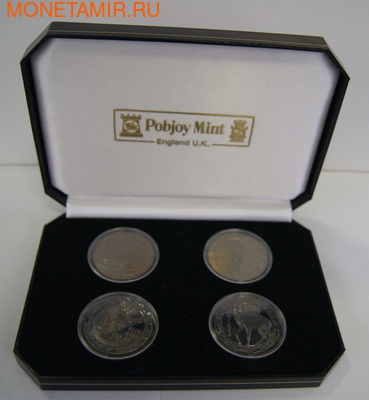 4 coin Set Animals Dimond eyes (,  2)