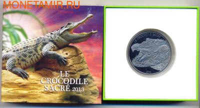 Буркина-Фасо 1000 франков 2013. Священный крокодил. (фото, вид 2)
