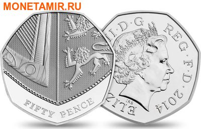Великобритания Полный Годовой Набор 2014 (The 2014 UK Brilliant Uncirculated Annual Coin Set).Арт.60 (фото, вид 9)