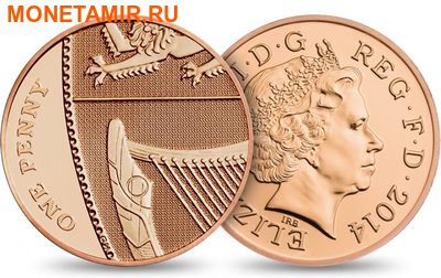 Великобритания Полный Годовой Набор 2014 (The 2014 UK Brilliant Uncirculated Annual Coin Set).Арт.60 (фото, вид 14)
