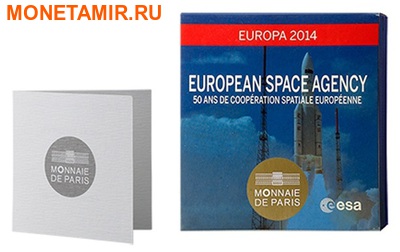 Франция 5 евро 2014.50 лет Европейского Космического Агентства (космос).Арт.000227348522 (фото, вид 2)