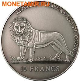 Конго 10 франков 2005.Морской календарь на 50 лет. (фото, вид 1)