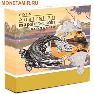 Австралия 1 доллар 2014.Морской крокодил серия Карта Австралии.Арт.000461149262 (фото, вид 3)