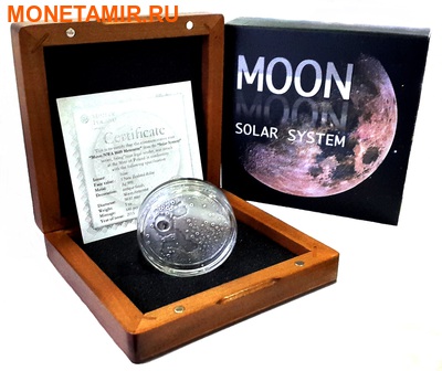 Ниуэ 1 доллар 2015.Метеорит Лунный.Солнечная система - Луна. (фото, вид 5)