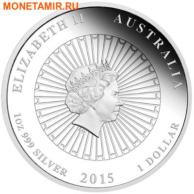 Австралия 1 доллар 2015.Перламутровая раковина.Арт.60 (фото, вид 1)