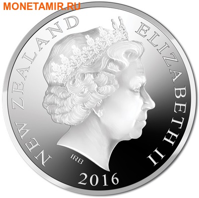 Новая Зеландия 5 долларов 2016 Орел Хааста (New Zealand 5$ 2016 Haast's Eagle 1oz Silver Coin).Арт. (фото, вид 1)