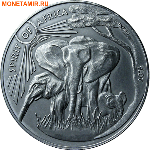 Буркина Фасо 5х1000 франков 2016.Африканские Слоны – Дух Африки (Набор).Арт.60 (фото, вид 3)