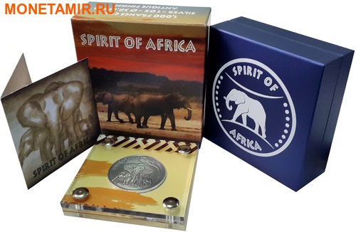 Буркина Фасо 5х1000 франков 2016.Африканские Слоны – Дух Африки (Набор).Арт.60 (фото, вид 11)