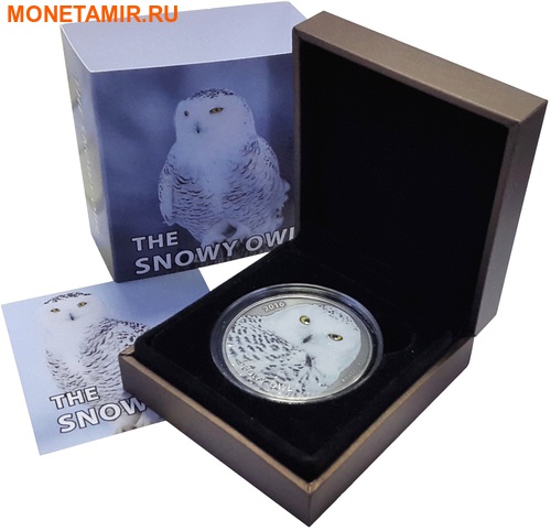 Буркина Фасо 1000 франков 2016.Сова - Snowy owl (Эффект реальных глаз).Арт.60 (фото, вид 2)