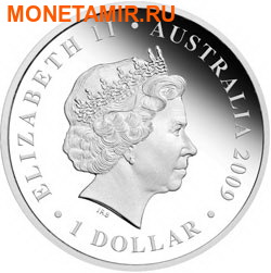 Австралия 1 доллар 2009.Плавание.Арт.60 (фото, вид 1)