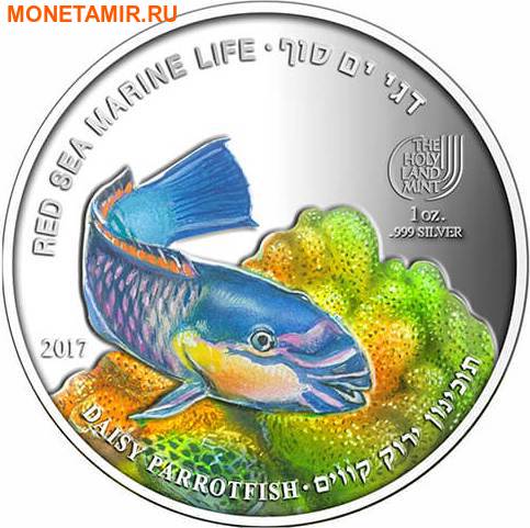 Палау 8х5 долларов 2016 Морская жизнь Красного моря Red Sea Marine Life (набор 8 монет).Арт.60 (фото, вид 8)