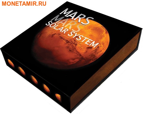 Ниуэ 1 доллар 2017 Метеорит Марс NWA 7397 – Солнечная система (Solar System - Mars NWA 7397).Арт.60 (фото, вид 3)