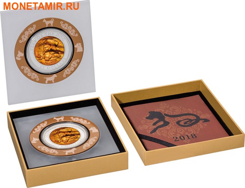   25  2018      (Solomon Isl 25$ 2018 Year of the Rooster Mother of Pearl 5Oz Silver Coin Proof)..60 (,  2)