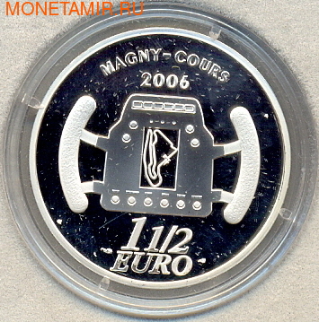 Франция 1 1/2 евро 2006. Гран При (фото, вид 1)