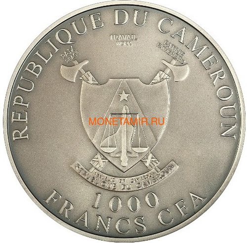 Камерун 1000 франков 2011 Любовь всегда – Лебеди (L`Amour toujours Antique) Голограмма.Арт.000227237050/60 (фото, вид 1)