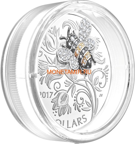  20  2017       (Canada 20$ 2017 Bee Bejeweled Bugs Silver Coin)..60 (,  2)