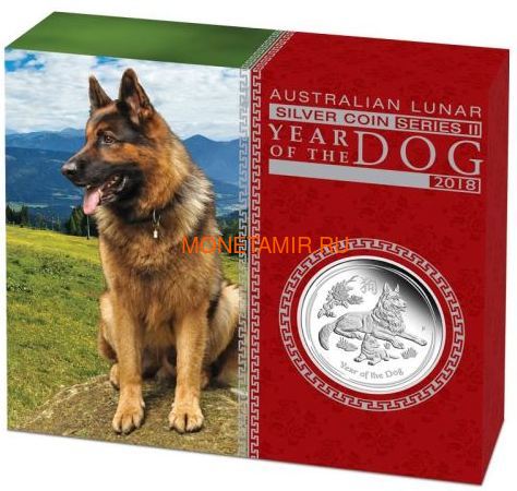  1  2018      (Australia 1$ 2018 Year of the Dog Lunar calendar Proof)..60 (,  3)